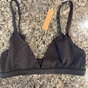 SKIMS Black Triangle Bralette - ONYX